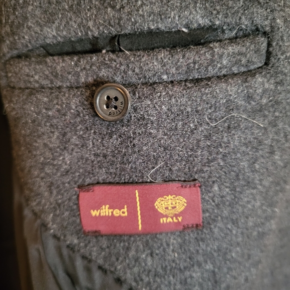Wilfred Cocoon Coat, charcoal, size small - Picture 5 of 7